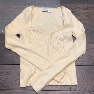 Abercrombie LuxeLoft Date Night Sweater Cream Size S